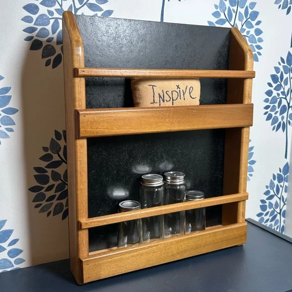 Vintage Wooden Spice Rack - Picture 2 of 10
